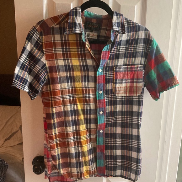 Men’s BEAMS PLUS Multicolor Checked short sleeve Shirt SS  M medium - Picture 1 of 4
